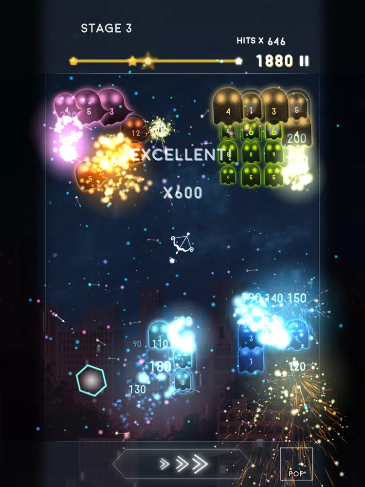 ภาพหน้าจอของ Ghost Fireworks iPad 