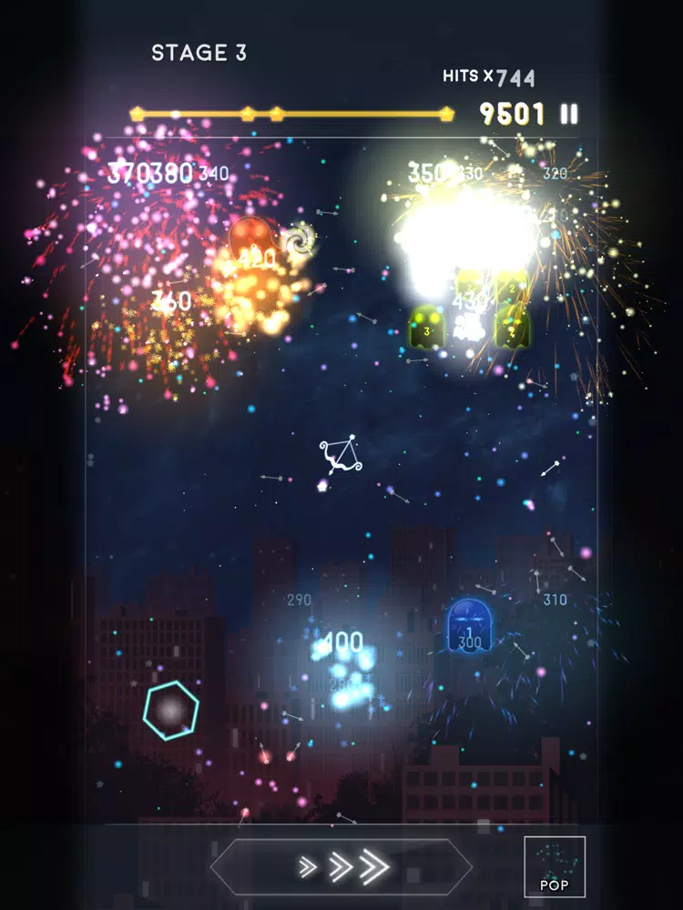 ภาพหน้าจอของ Ghost Fireworks iPad 