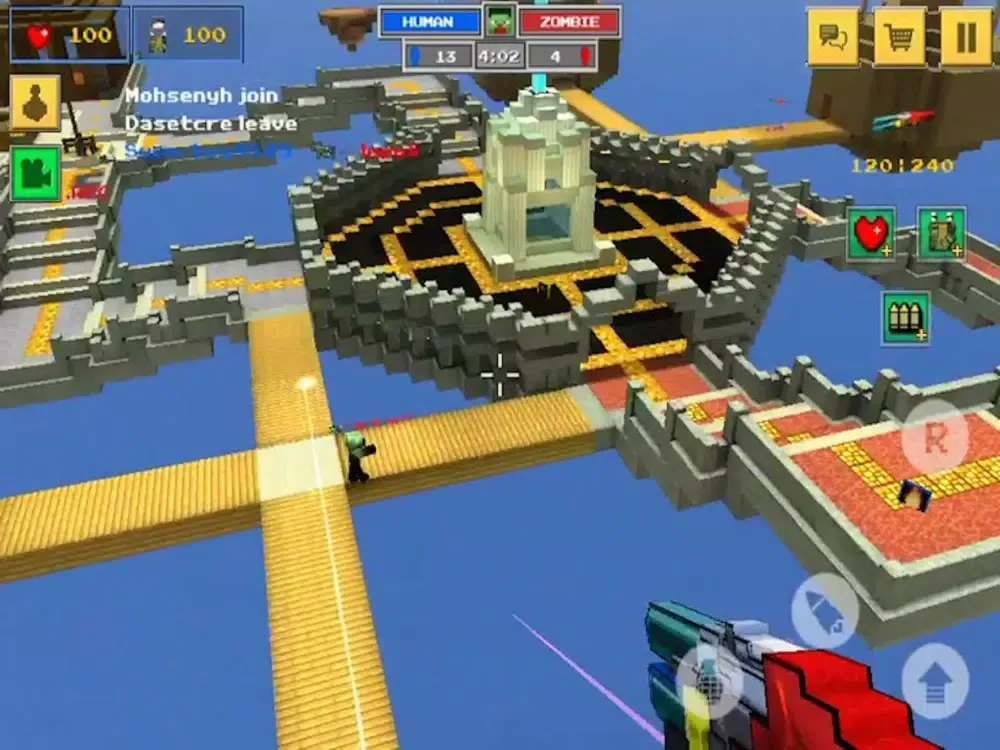 Pixel Invasion - Shooter Survival Multiplayer Mini Block Game iPad  سکرین شاٹس