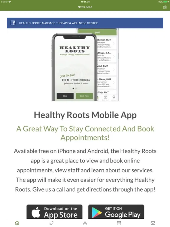 Capturas de tela do Healthy Roots iPad 