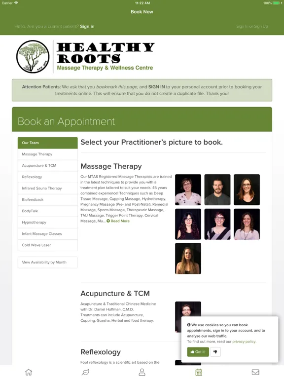Capturas de tela do Healthy Roots iPad 