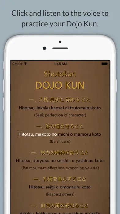 Dojo Kun স্ক্রিনশট