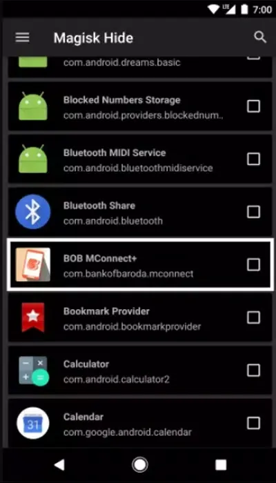 Screenshot di Magisk manager