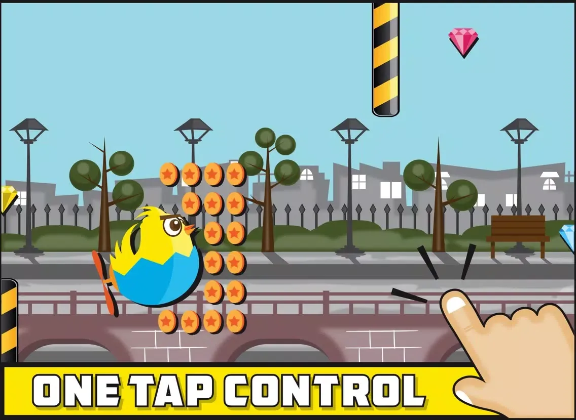 Zrzuty ekranu Rebel Chick - Endless Flight Shooter iPad 