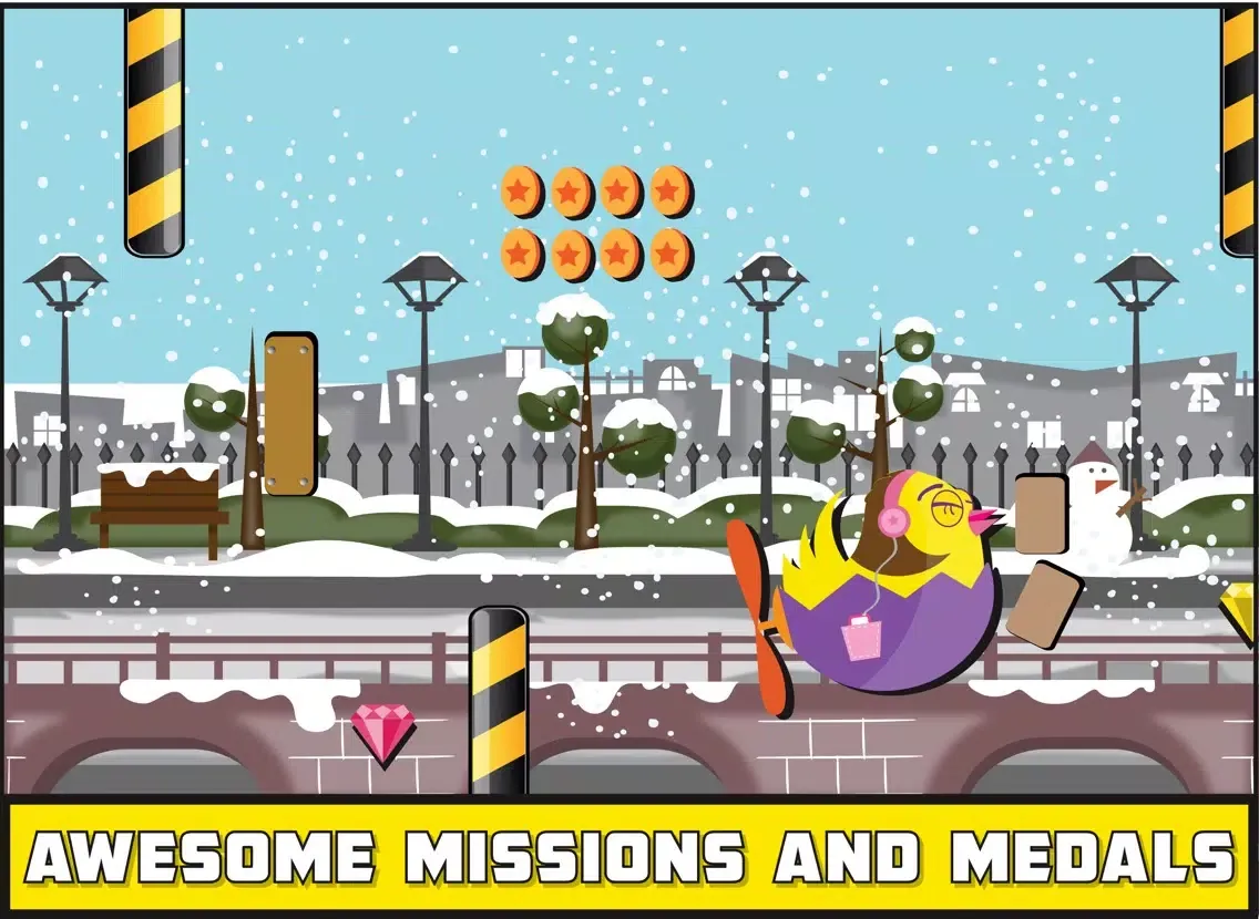 Zrzuty ekranu Rebel Chick - Endless Flight Shooter iPad 