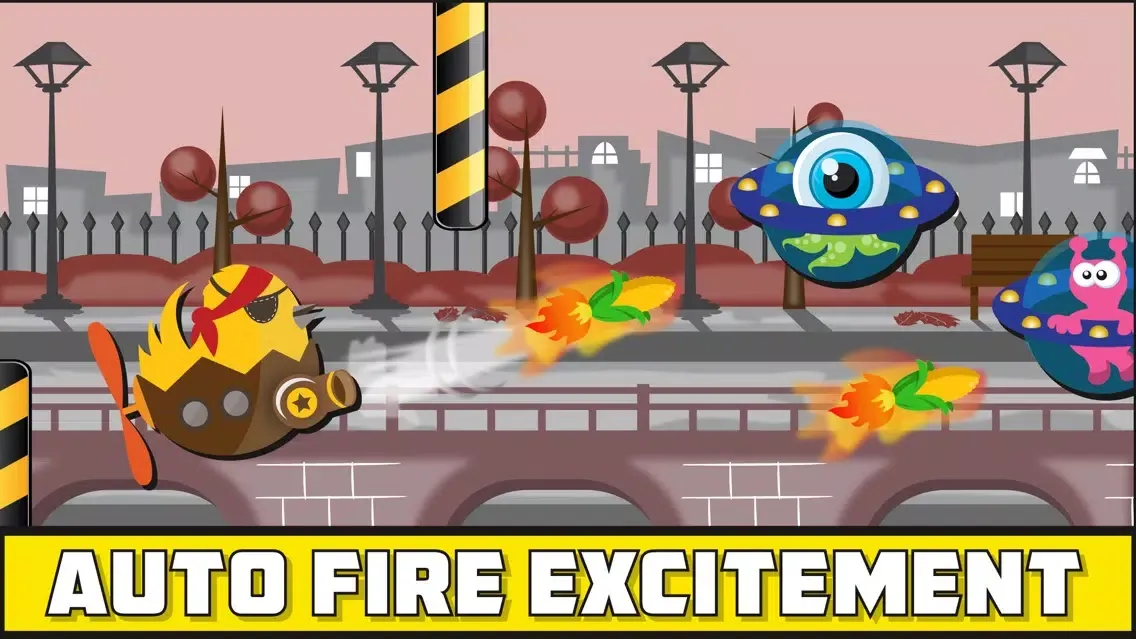 Zrzuty ekranu Rebel Chick - Endless Flight Shooter