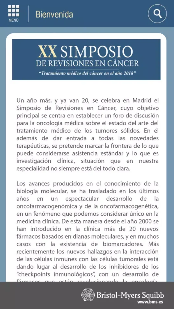 Simposio Revisiones en Cáncer Screenshots