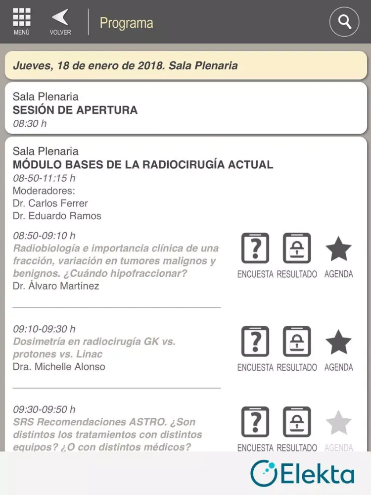 XVI Congreso SER 2018 iPad  Ekran Görüntüleri