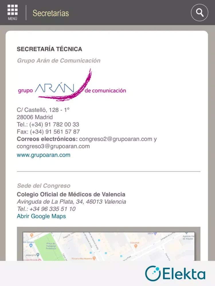 XVI Congreso SER 2018 iPad  Ekran Görüntüleri