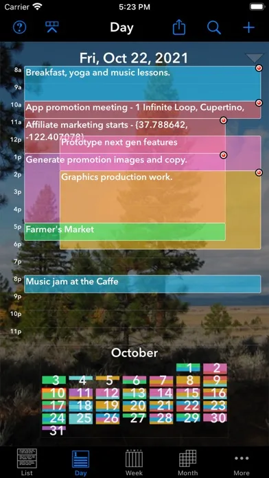 Capturas de tela do Perspectiva: Calendars, Charts