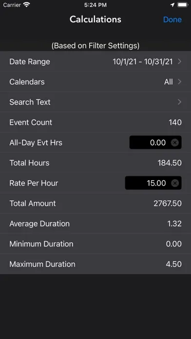 Capturas de tela do Perspectiva: Calendars, Charts