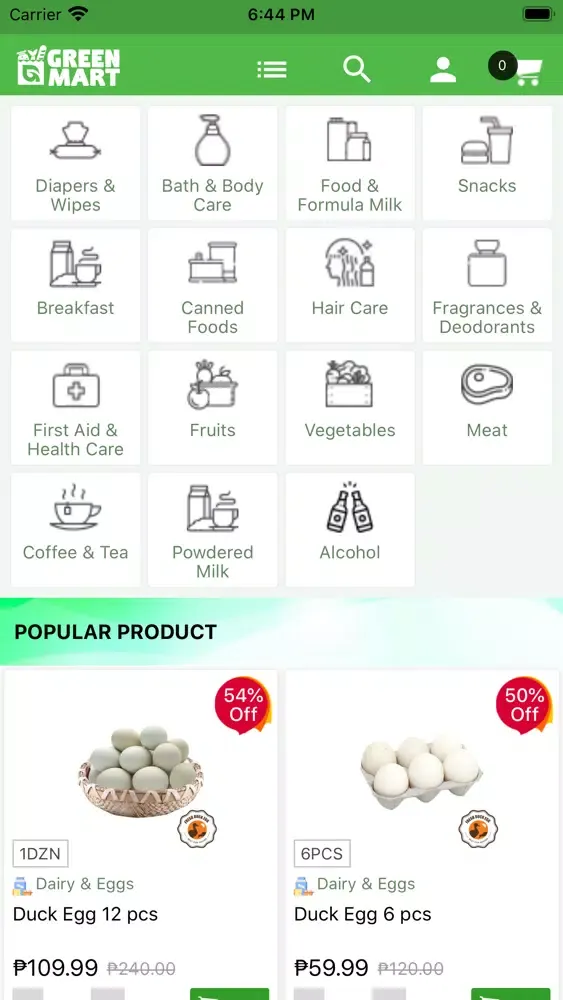Capturas de pantalla de GreenMart.ph : Grocery App
