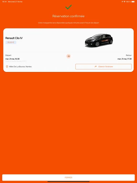 Zrzuty ekranu marguerite Autopartage Nantes iPad 