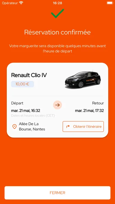 Zrzuty ekranu marguerite Autopartage Nantes