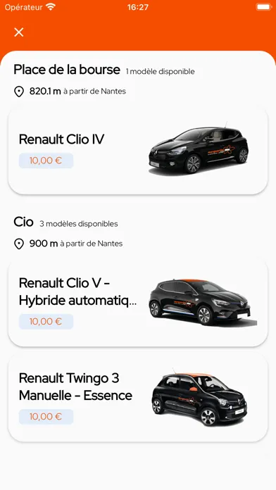 Zrzuty ekranu marguerite Autopartage Nantes