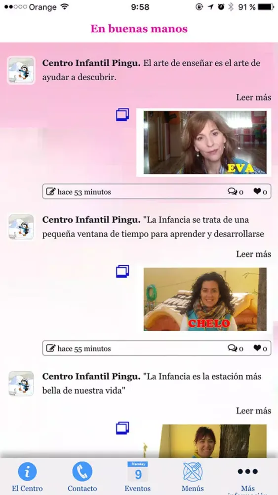 Tangkapan layar Centro Infantil Pingu