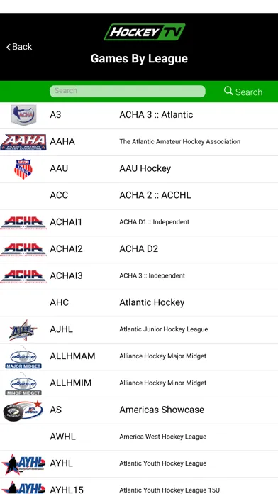Ảnh chụp màn hình của HockeyTV