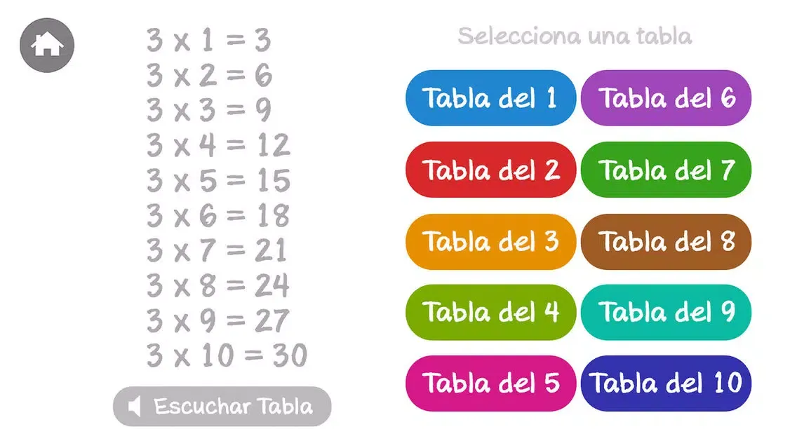 Spanish Multiplication Tables應用截圖