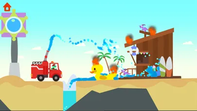 Dinosaur Fire Truck Games kids スクリーンショット