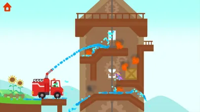 Dinosaur Fire Truck Games kids スクリーンショット