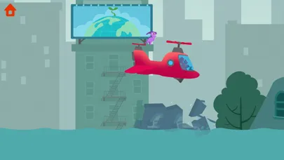Capturas de tela do Dinosaur Helicopter Kids Games