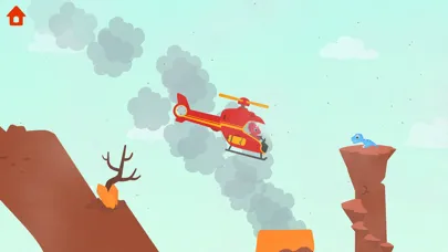 Capturas de tela do Dinosaur Helicopter Kids Games
