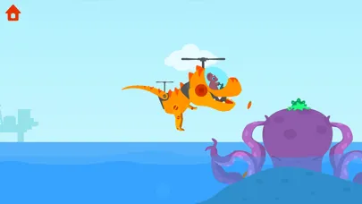 Capturas de tela do Dinosaur Helicopter Kids Games