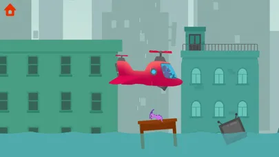 Capturas de tela do Dinosaur Helicopter Kids Games