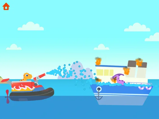 Dinosaur Patrol Boats Games iPad  سکرین شاٹس