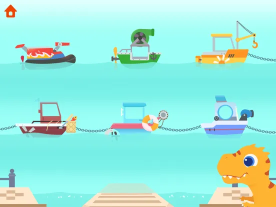 Dinosaur Patrol Boats Games iPad  سکرین شاٹس