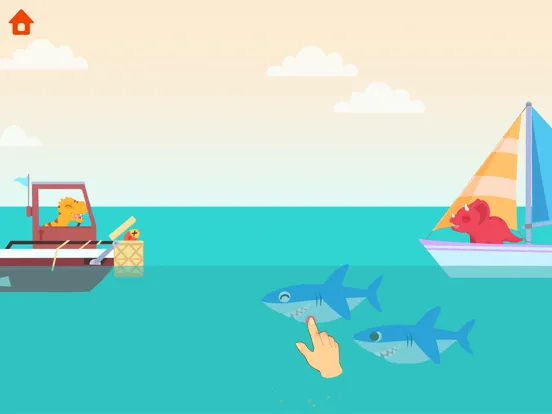 Dinosaur Patrol Boats Games iPad  سکرین شاٹس