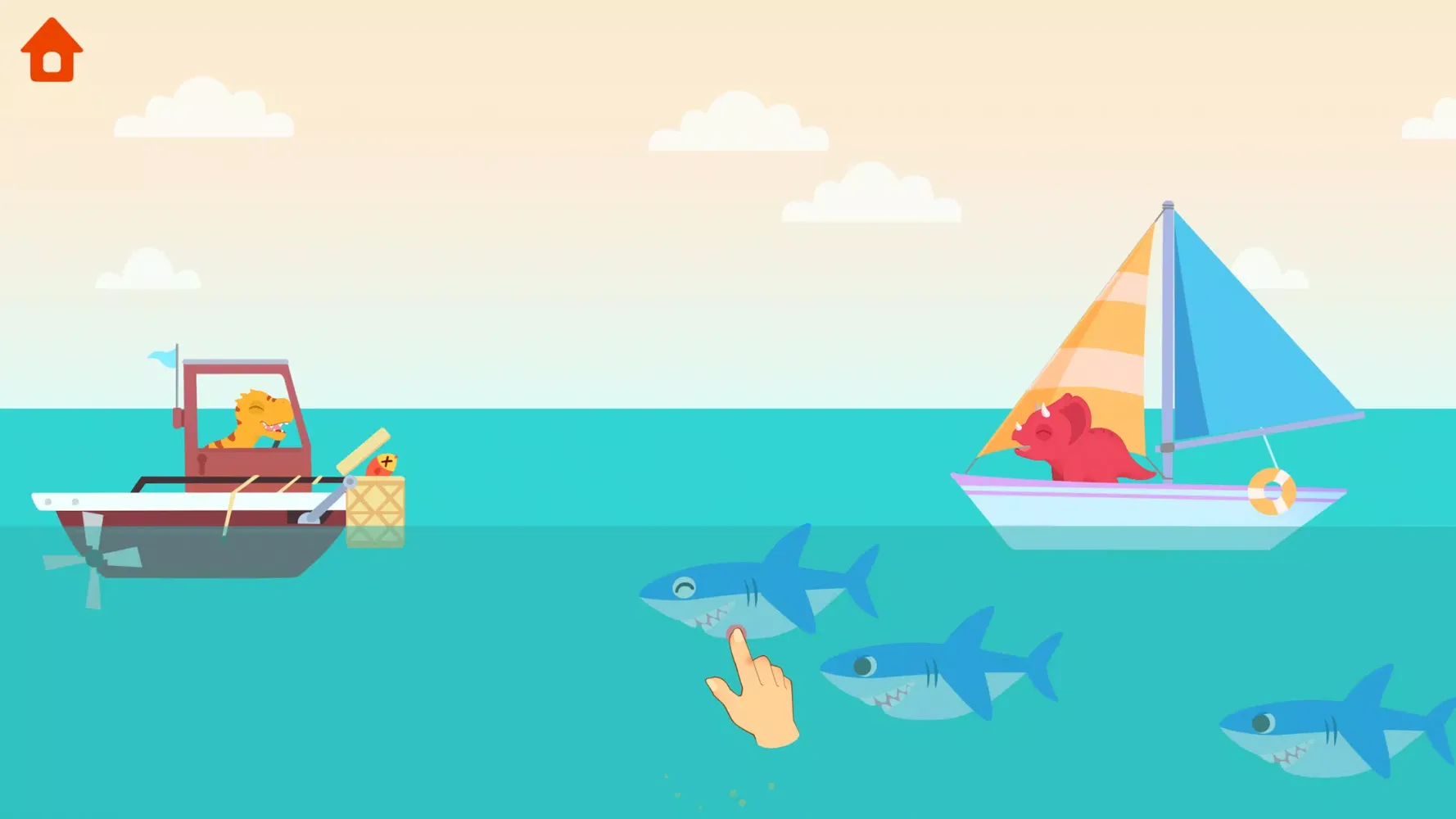 Dinosaur Patrol Boat: for kids应用截图