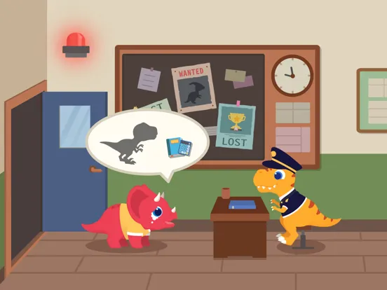 Dinosaur Police Games for kids iPad 應用截圖