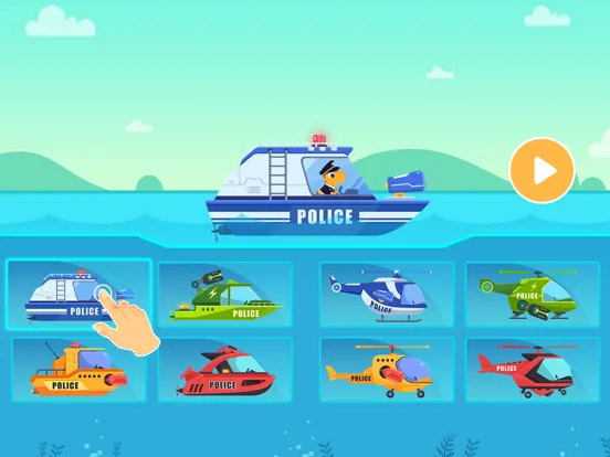 Dinosaur Police Games for kids iPad 應用截圖