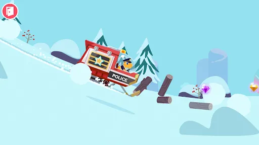 Dinosaur Police Car kids Games应用截图