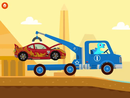 Dinosaur Rescue Truck Games iPad  سکرین شاٹس