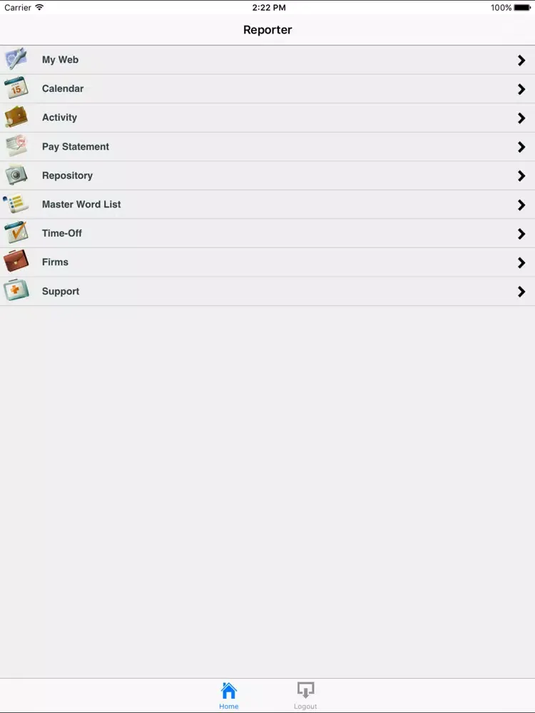 Imber Court Reporters iPad 應用截圖