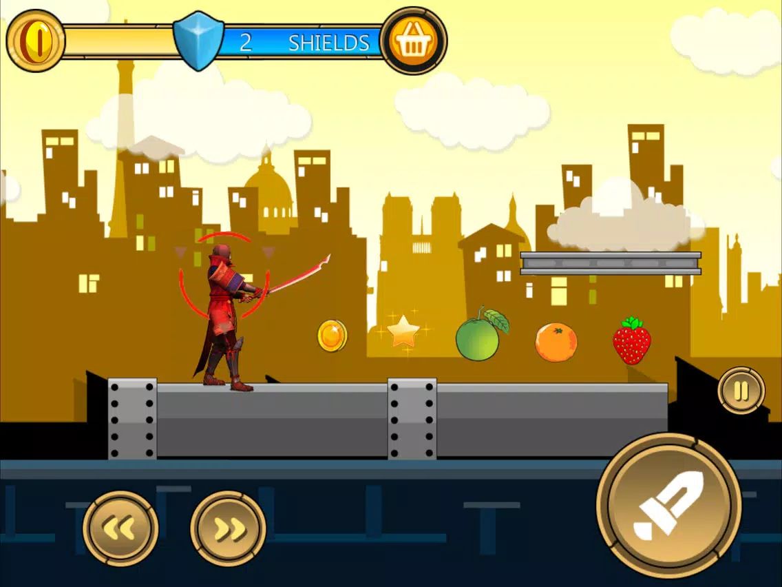 Red Samurai Jump - Jumper Ninja Veggie Adventure Games iPad 应用截图