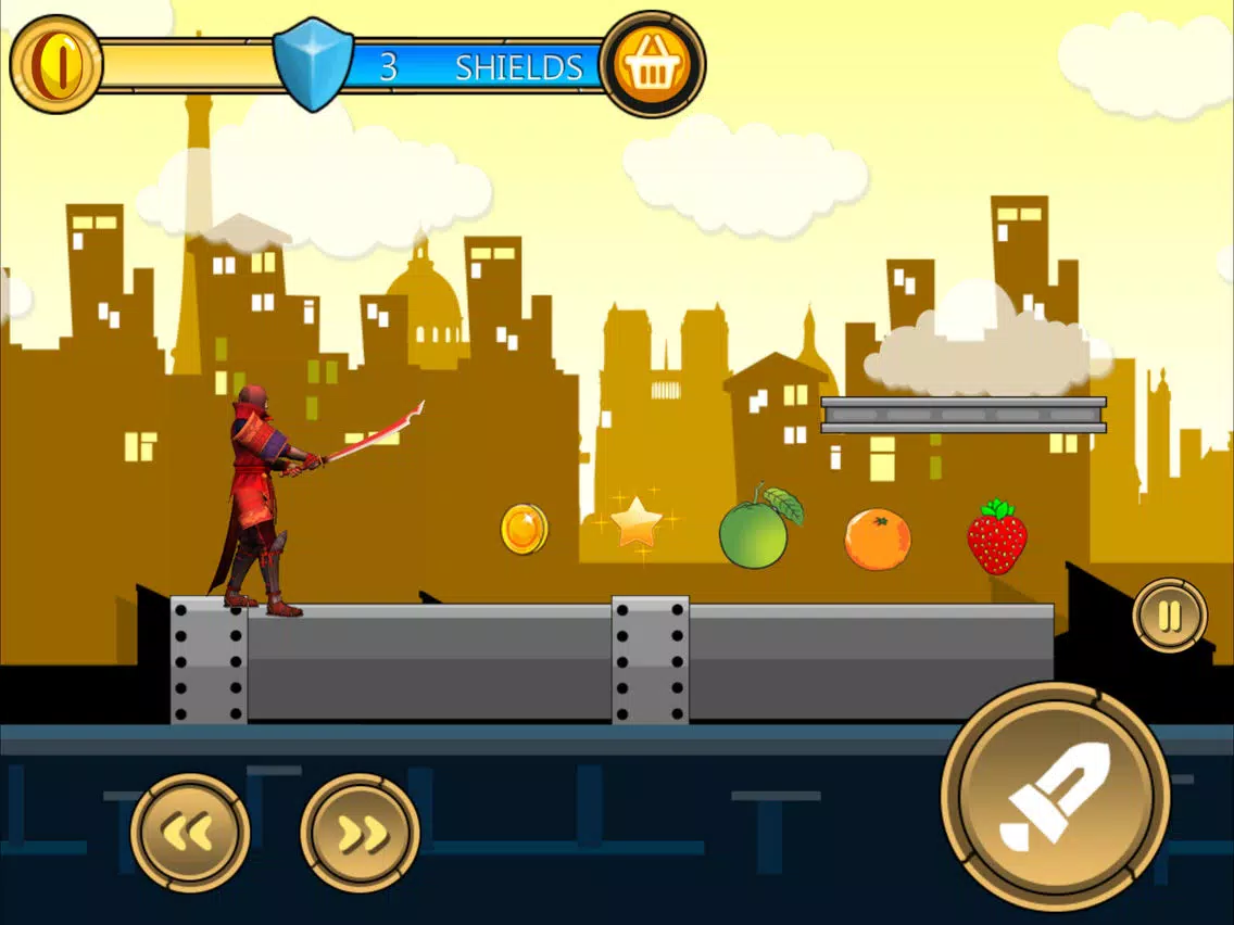 Red Samurai Jump - Jumper Ninja Veggie Adventure Games iPad 应用截图