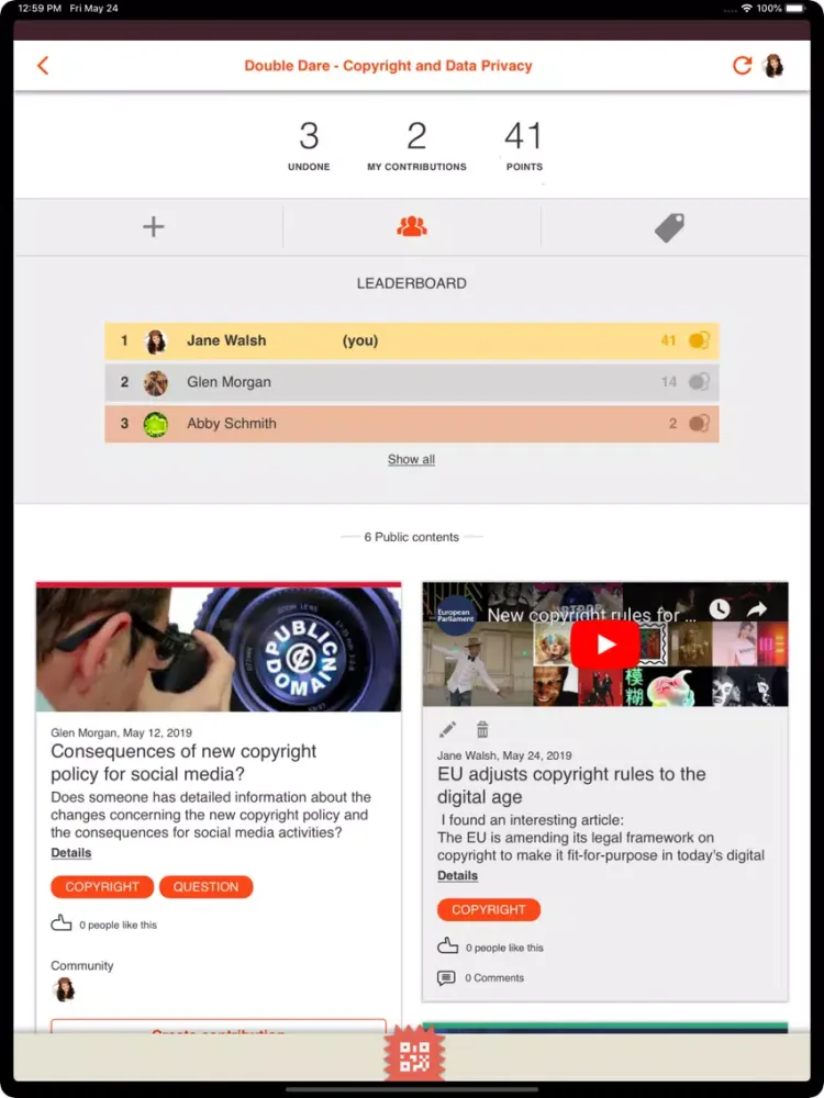 Zrzuty ekranu Double Dare App iPad 