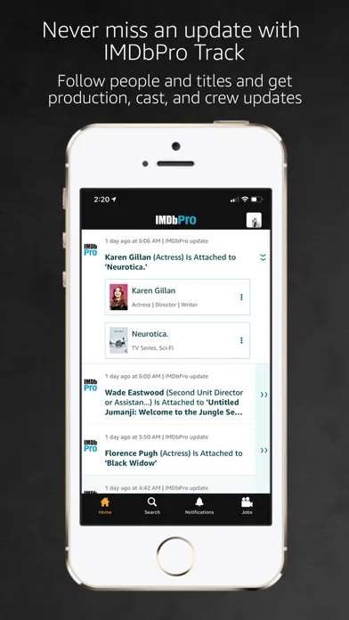 Screenshot di IMDbPro