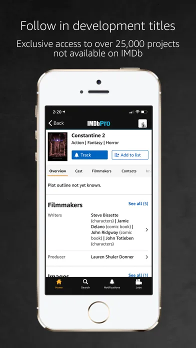 Screenshot di IMDbPro