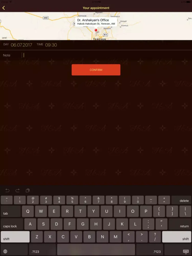 Zrzuty ekranu Dr. Arshakyan iPad 
