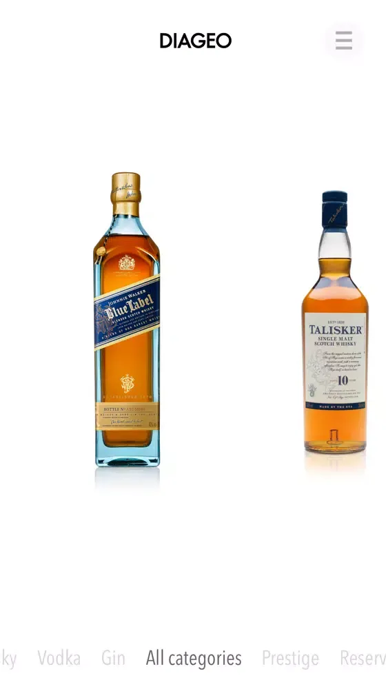 ภาพหน้าจอของ Diageo Trinity