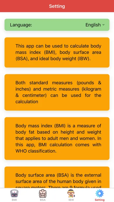 Body Calculator Pro Screenshots