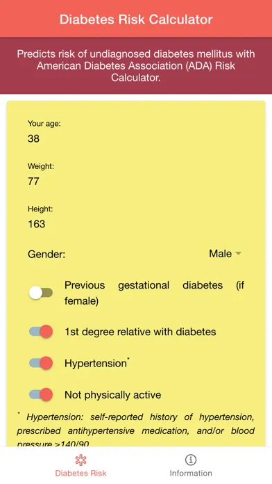Diabetes Risk Score Calculator应用截图