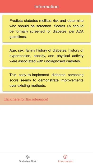 Diabetes Risk Score Calculator应用截图