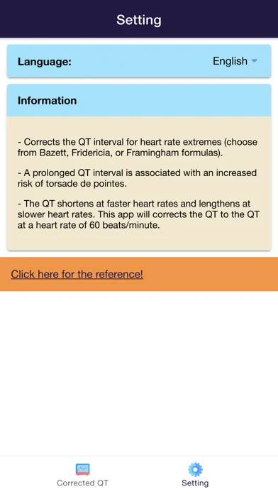 ECG - Corrected QT Interval Screenshots