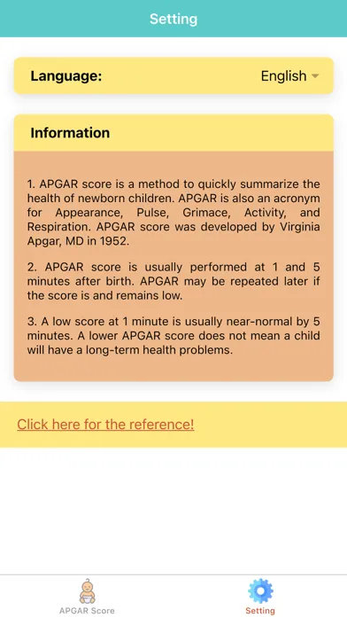 Pediatric APGAR Score Ekran Görüntüleri