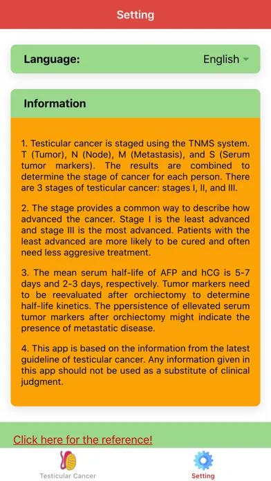 Скриншоты Testicular Cancer Staging